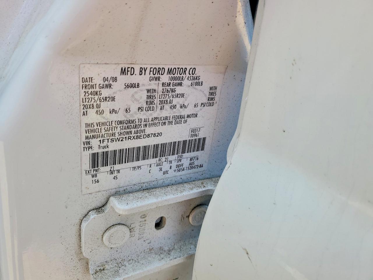 2008 FORD F250 SUPER DUTY photo 23