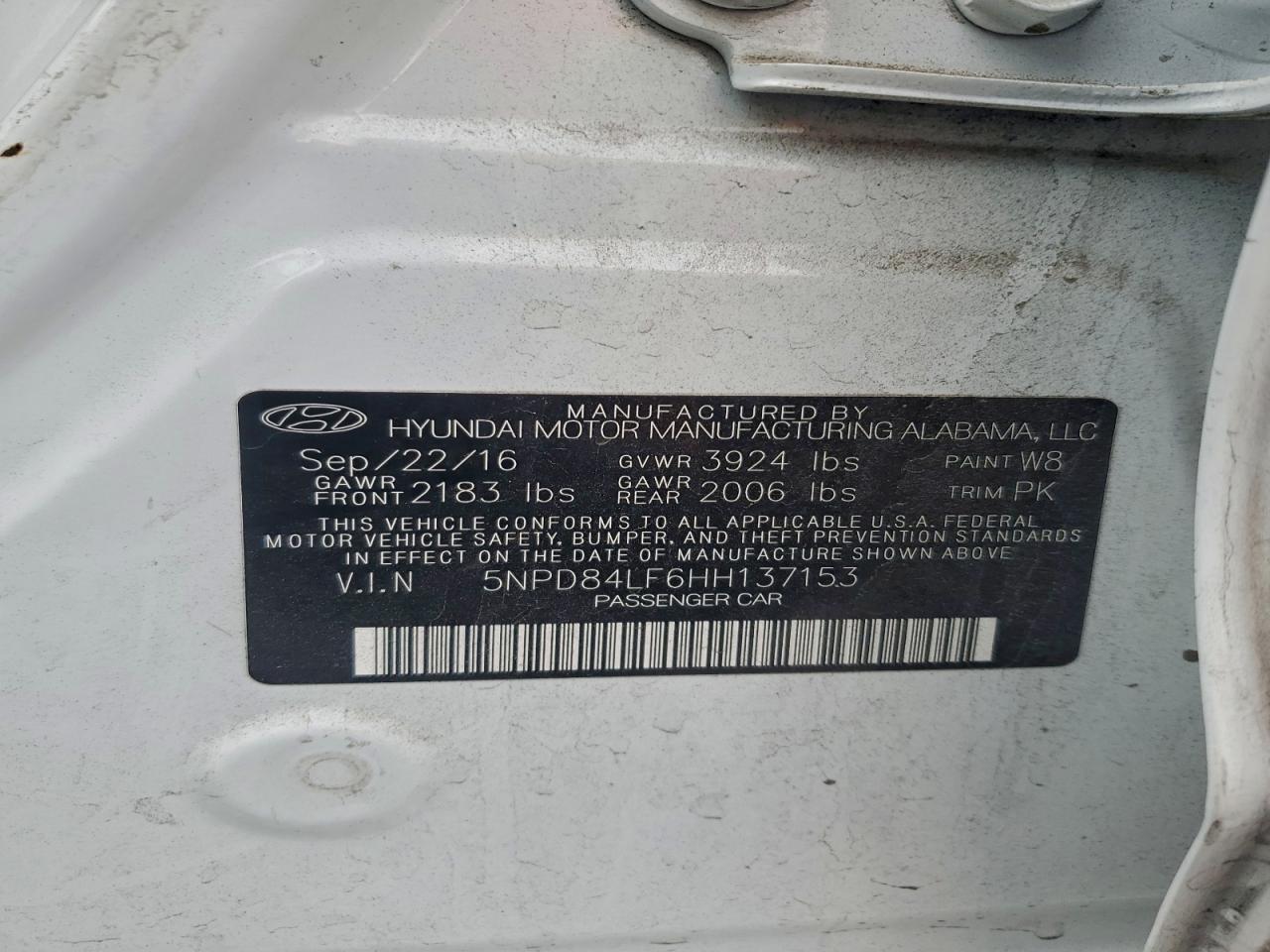 2017 HYUNDAI ELANTRA SE photo 12