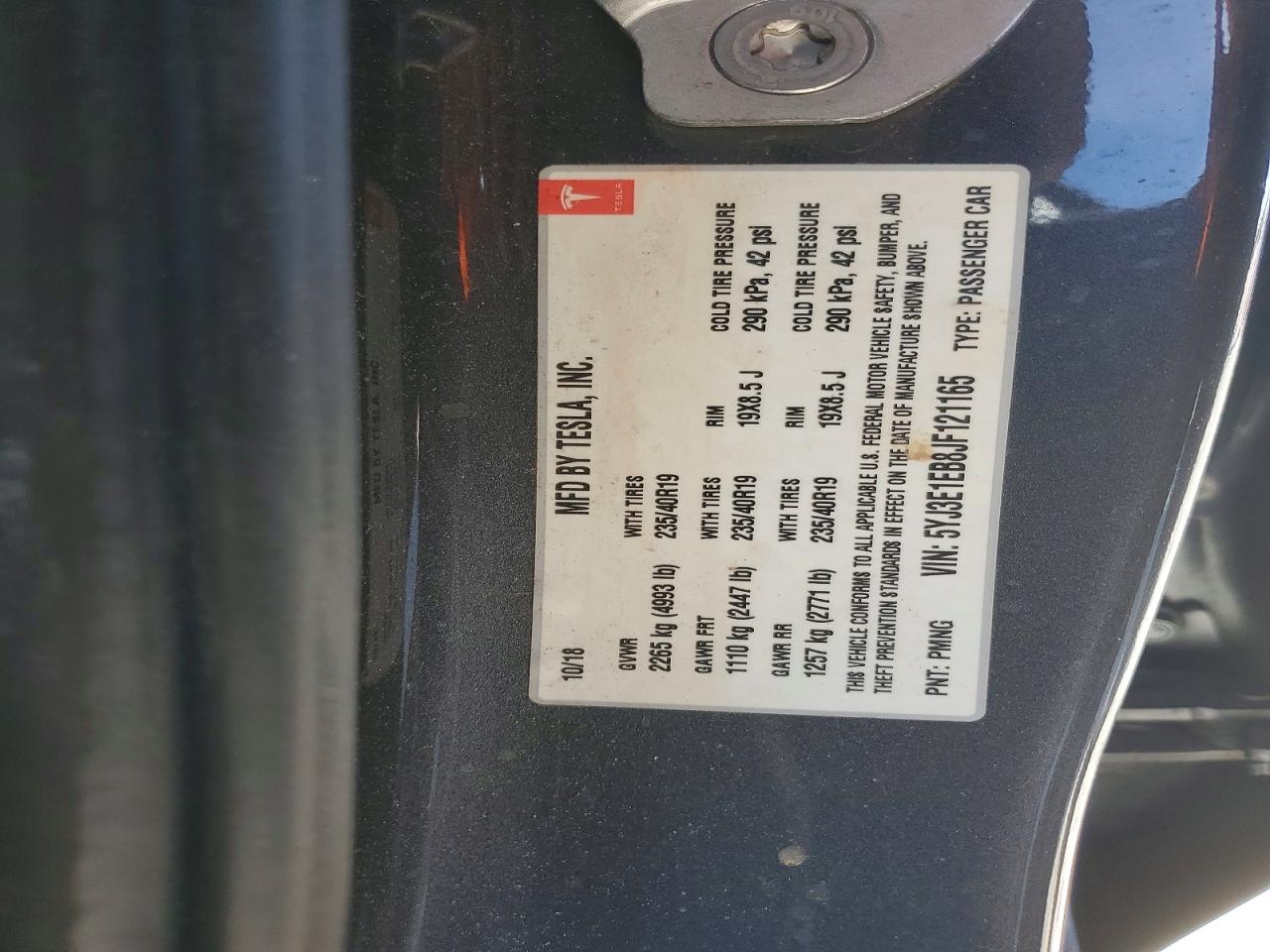 2018 TESLA MODEL 3 photo 12