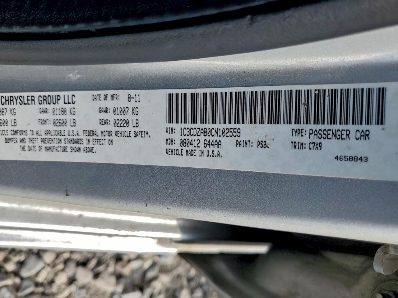 2012 DODGE AVENGER SE photo 23