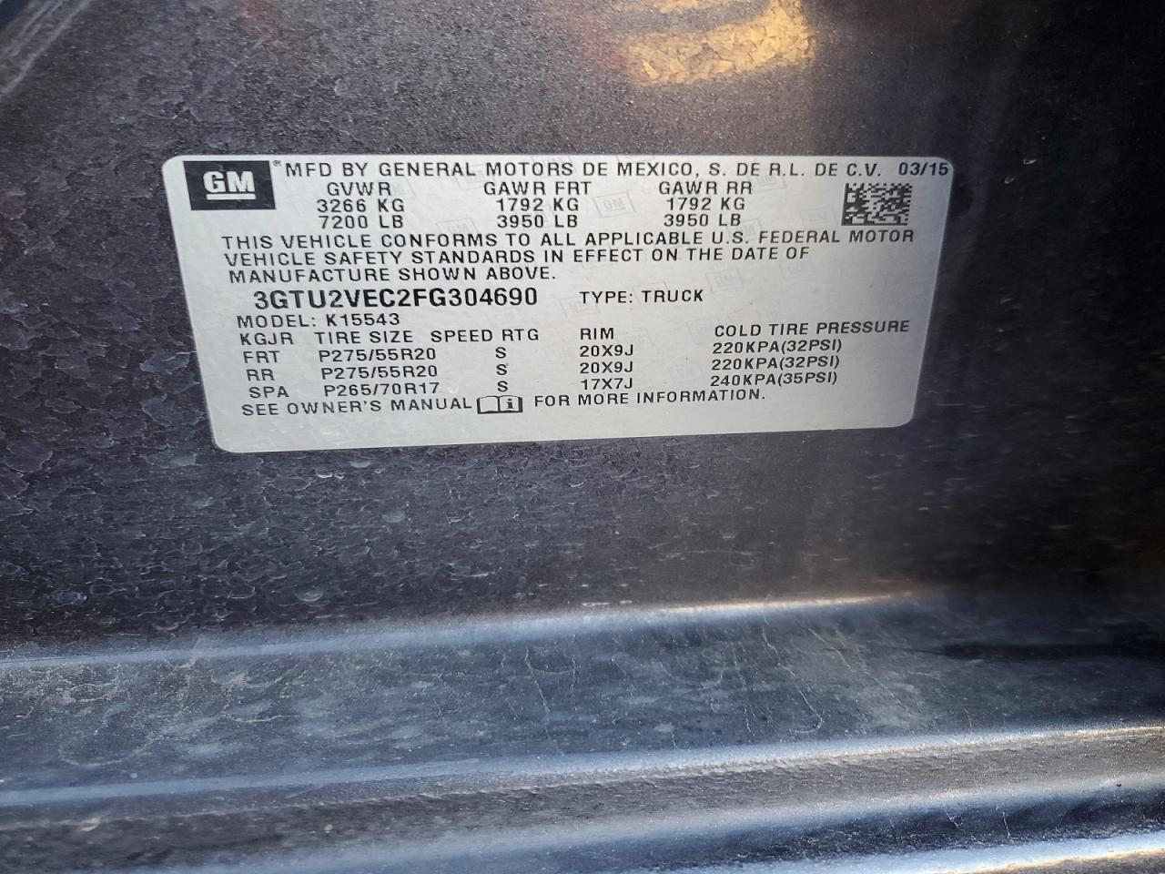 2015 GMC SIERRA K1500 SLT photo 12
