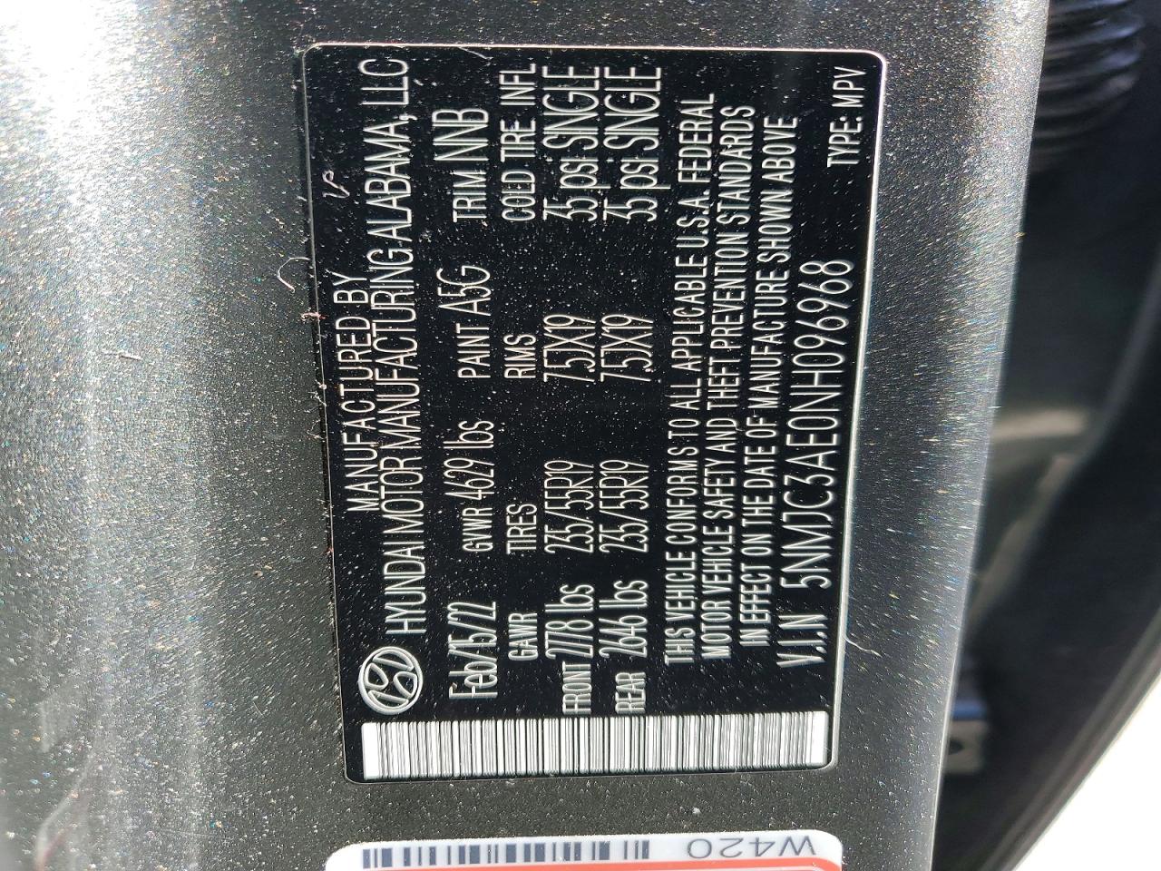 2022 HYUNDAI TUCSON SEL photo 13