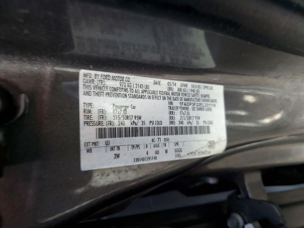 2014 FORD FOCUS SE photo 13