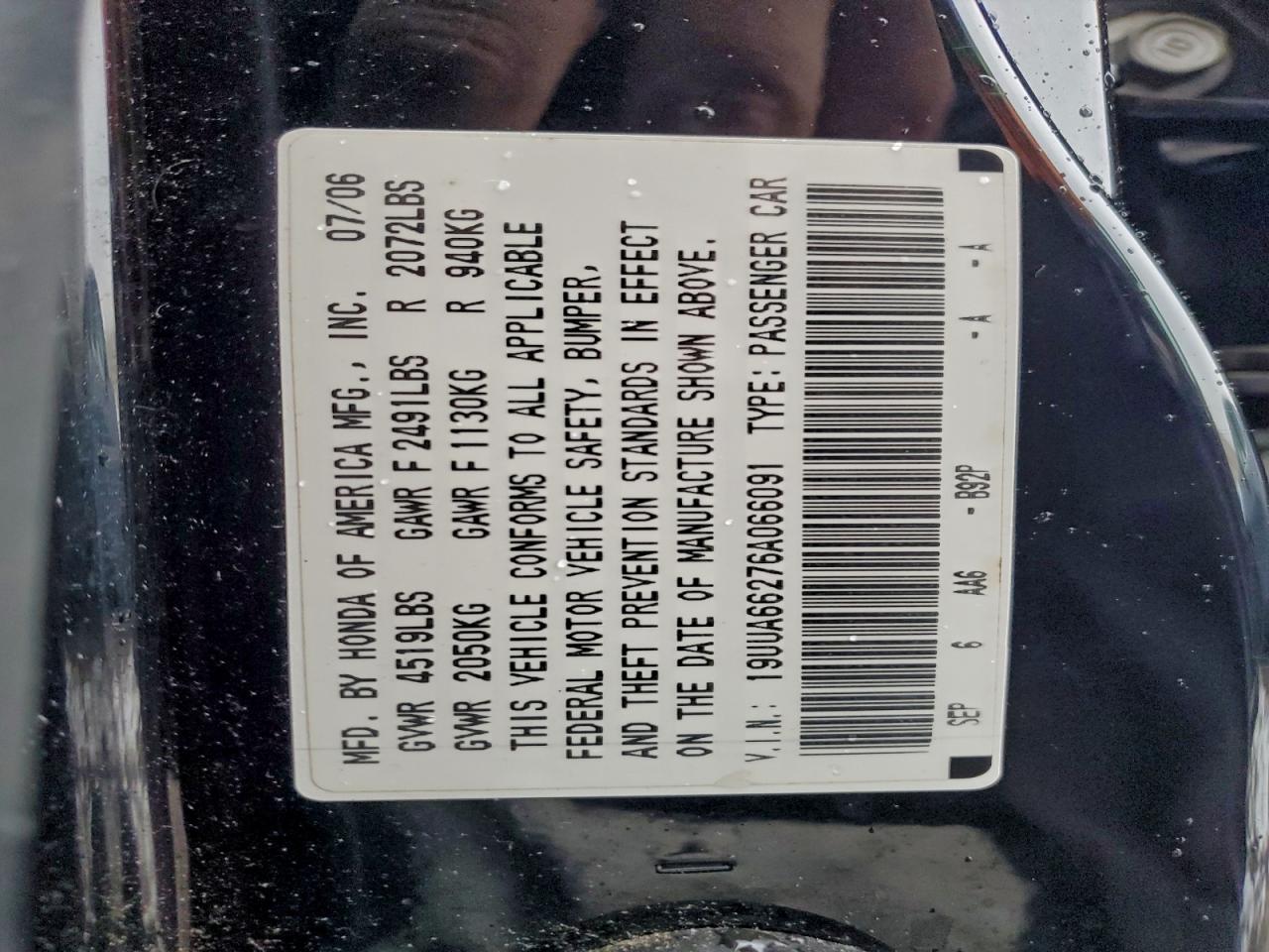 2006 ACURA 3.2TL photo 12