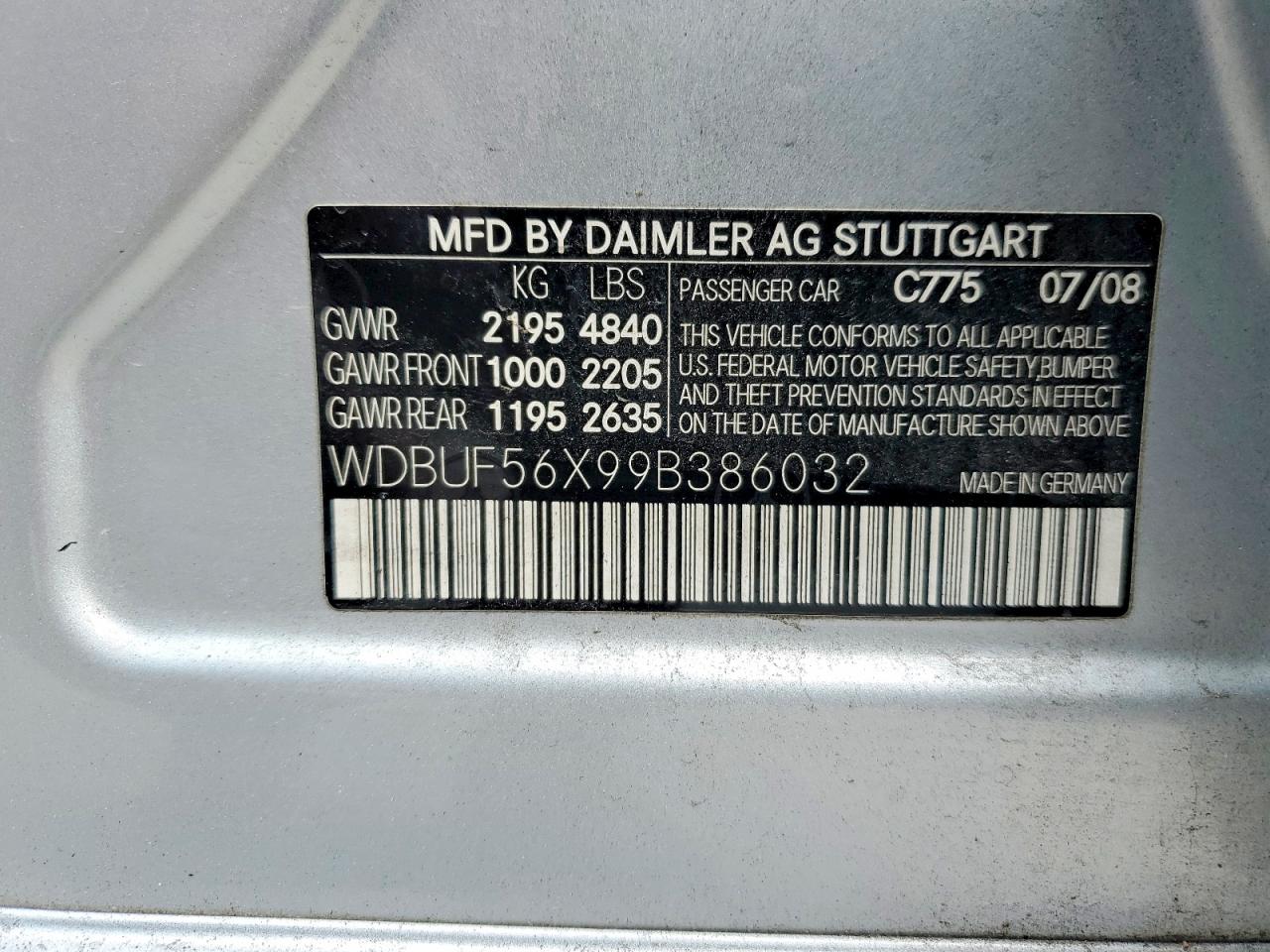 2009 MERCEDES-BENZ E 350 photo 12