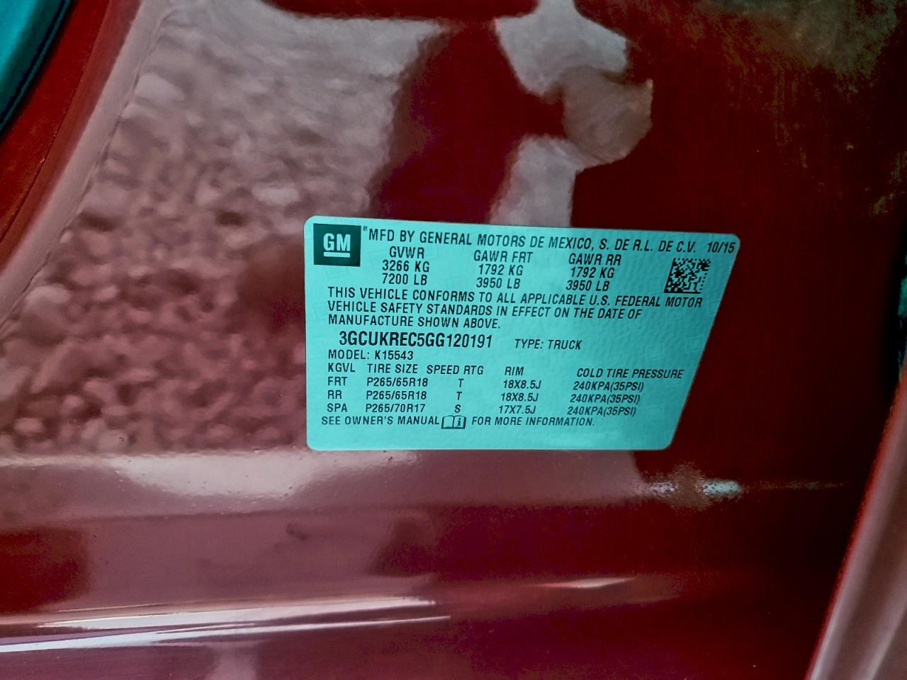 2016 CHEVROLET SILVERADO K1500 LT photo 12