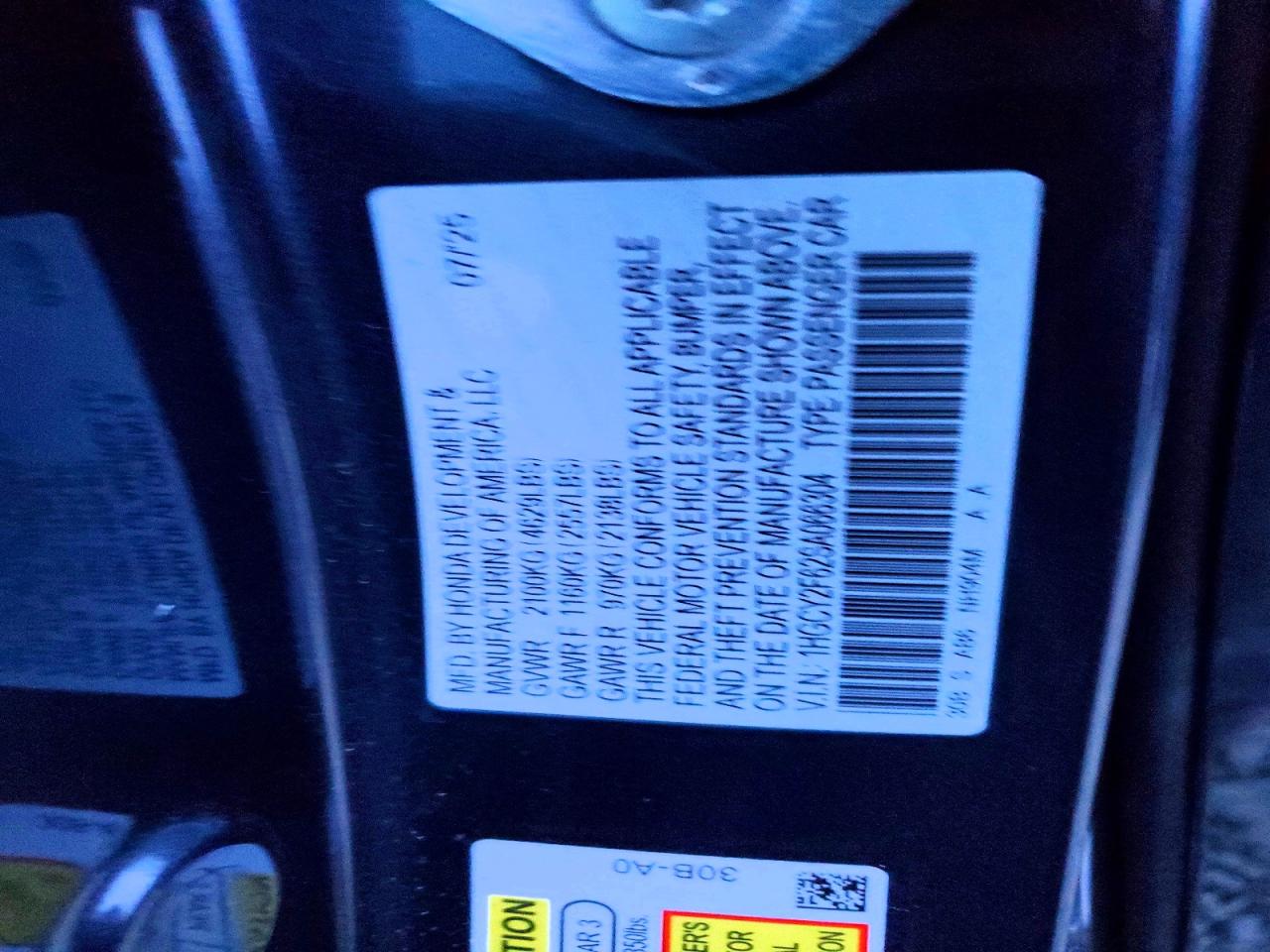 2025 HONDA ACCORD HYBRID EXL photo 12