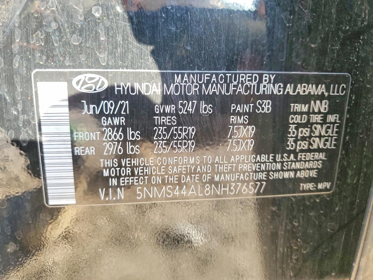2022 HYUNDAI SANTA FE LIMITED photo 17