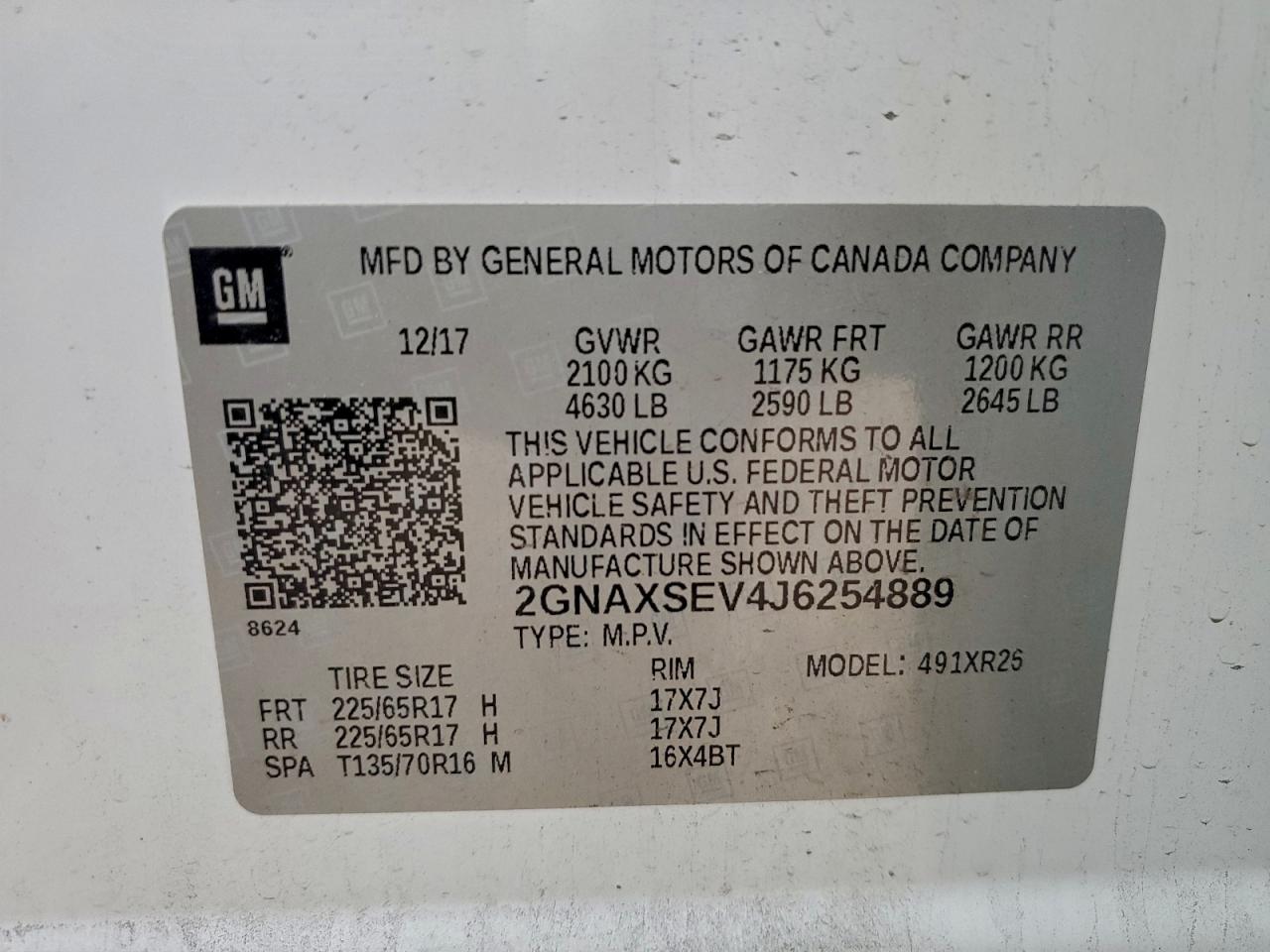 2018 CHEVROLET EQUINOX LT photo 13