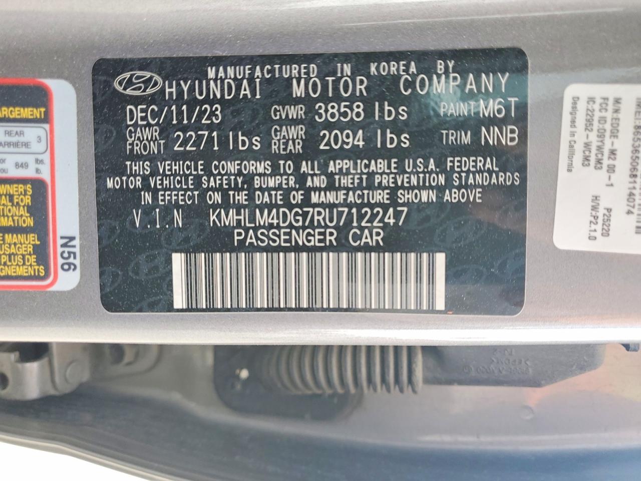 2024 HYUNDAI ELANTRA SEL photo 12