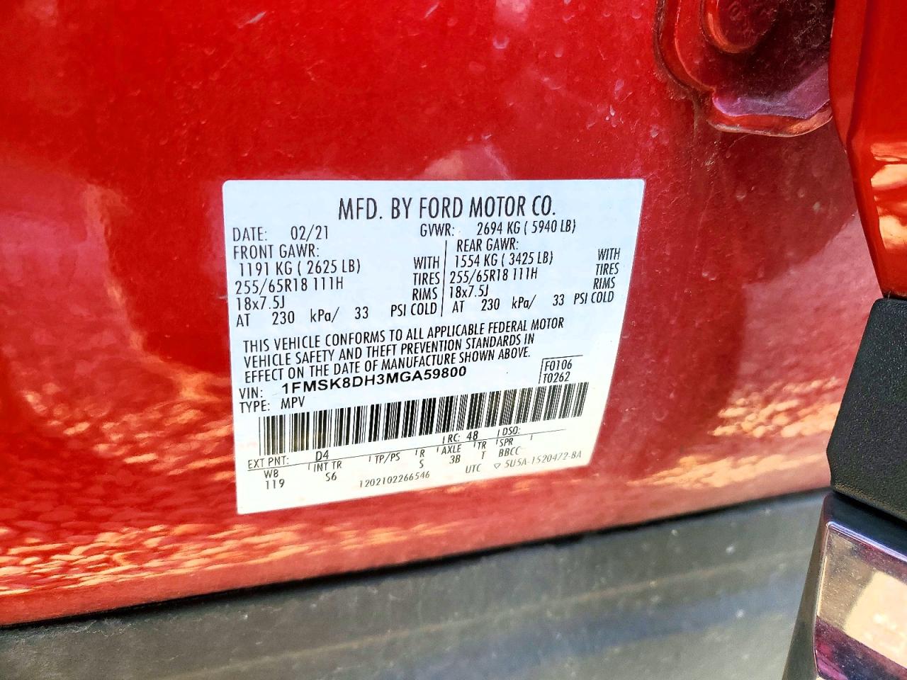 2021 FORD EXPLORER XLT photo 13