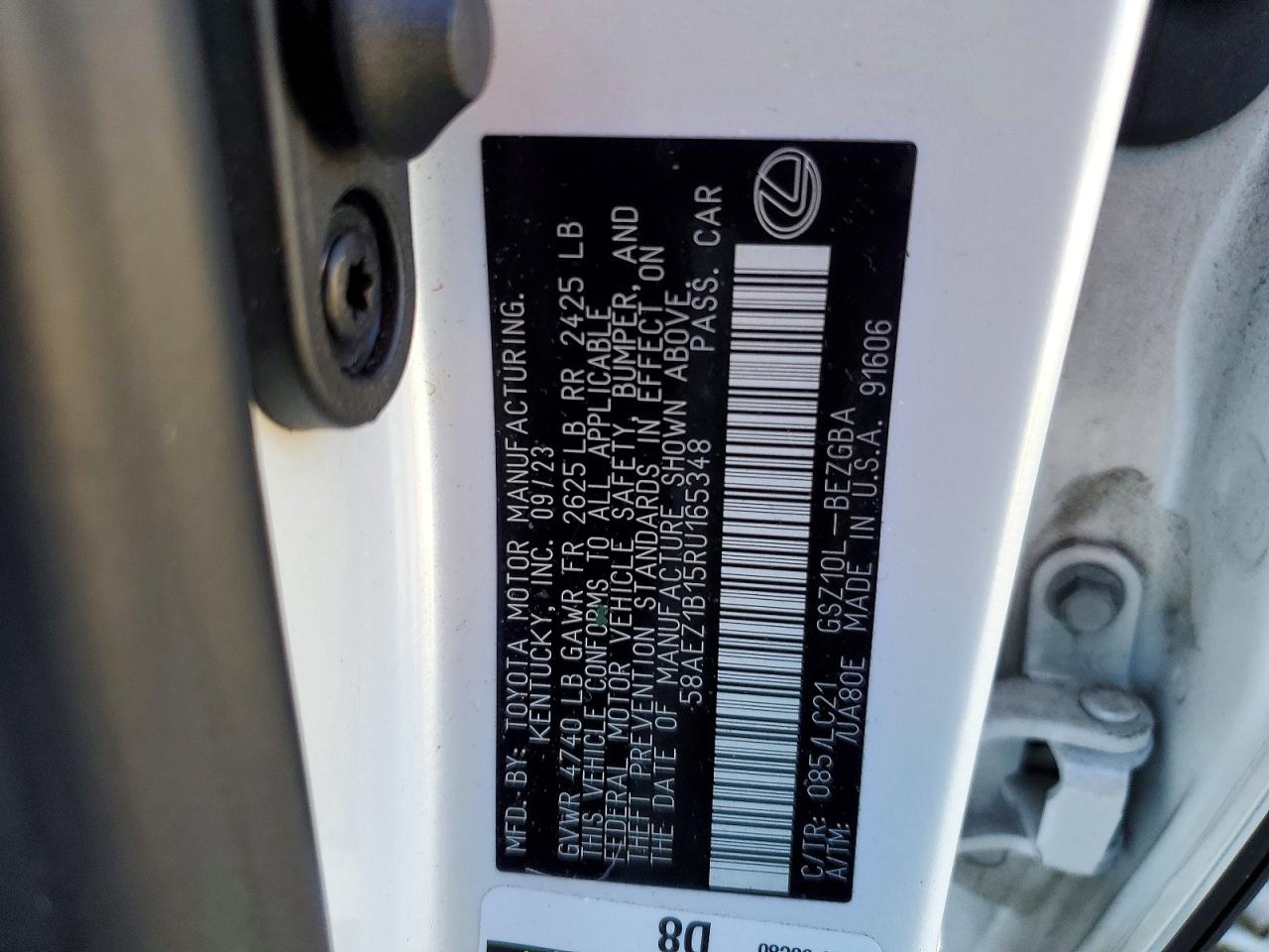 2024 LEXUS ES 350 BASE photo 12