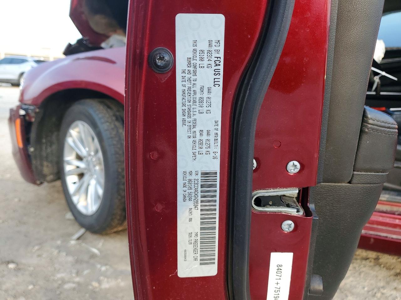 2016 CHRYSLER 300 LIMITED photo 45