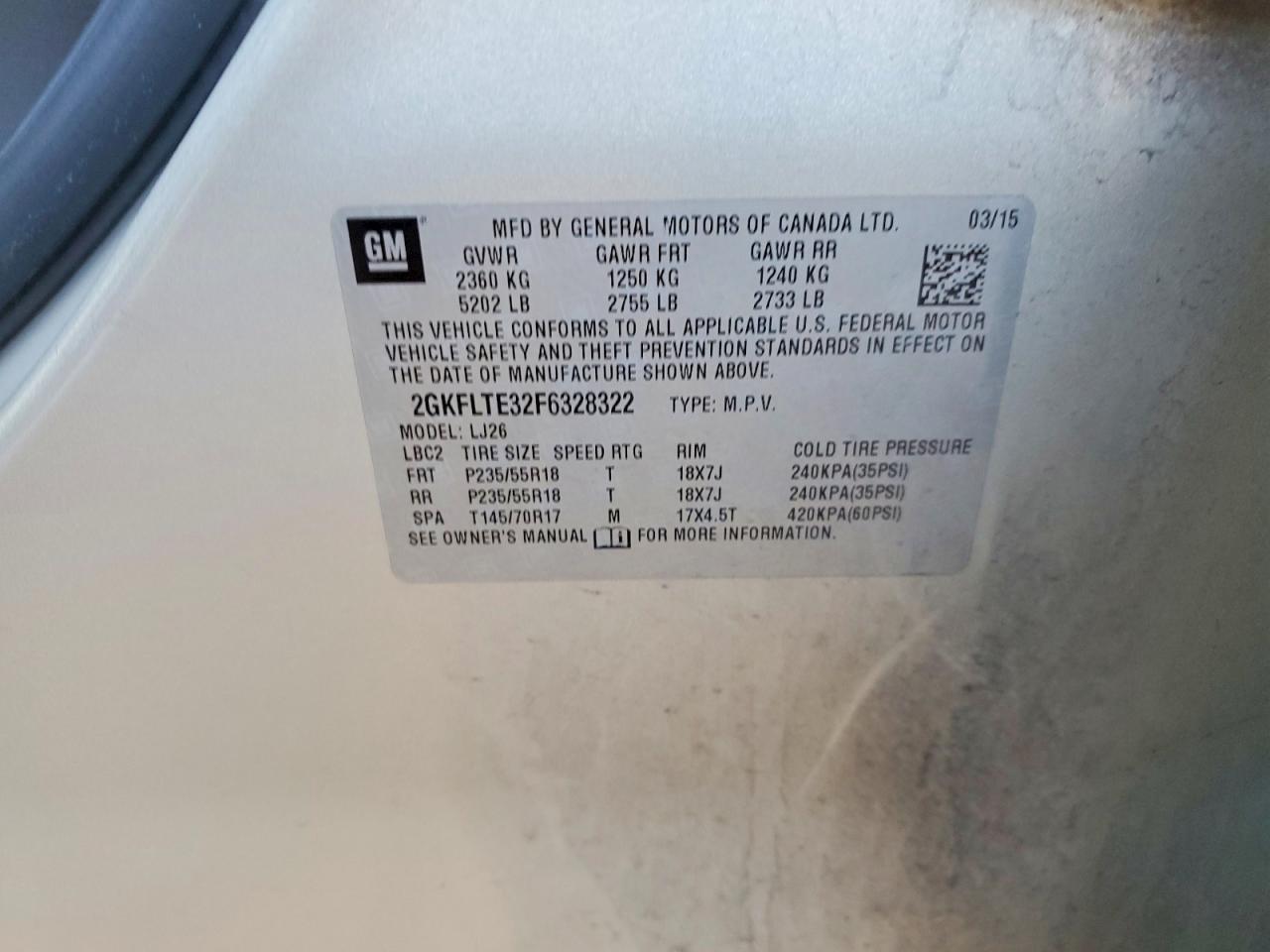 2015 GMC TERRAIN SLT photo 12