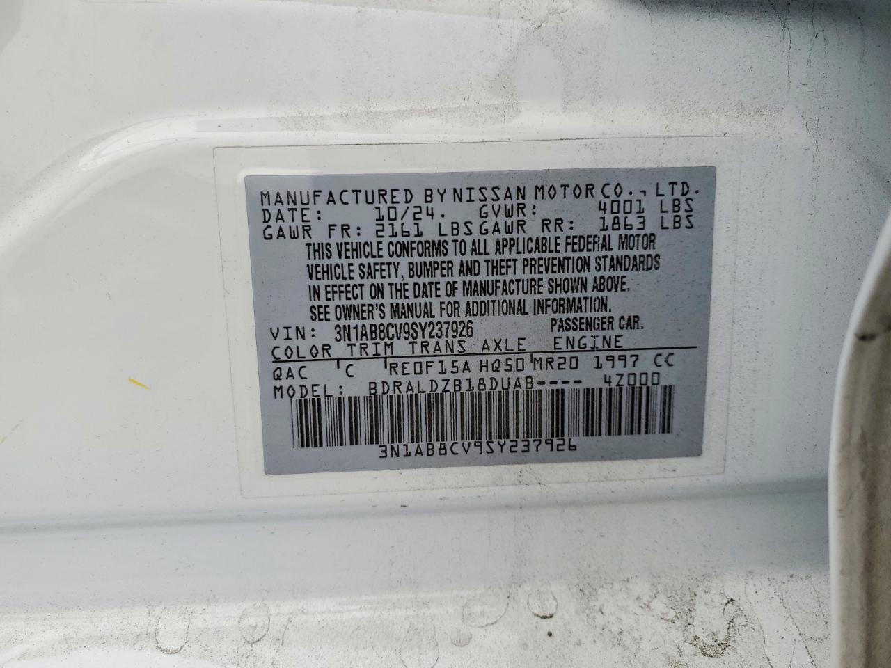 2025 NISSAN SENTRA SV photo 12