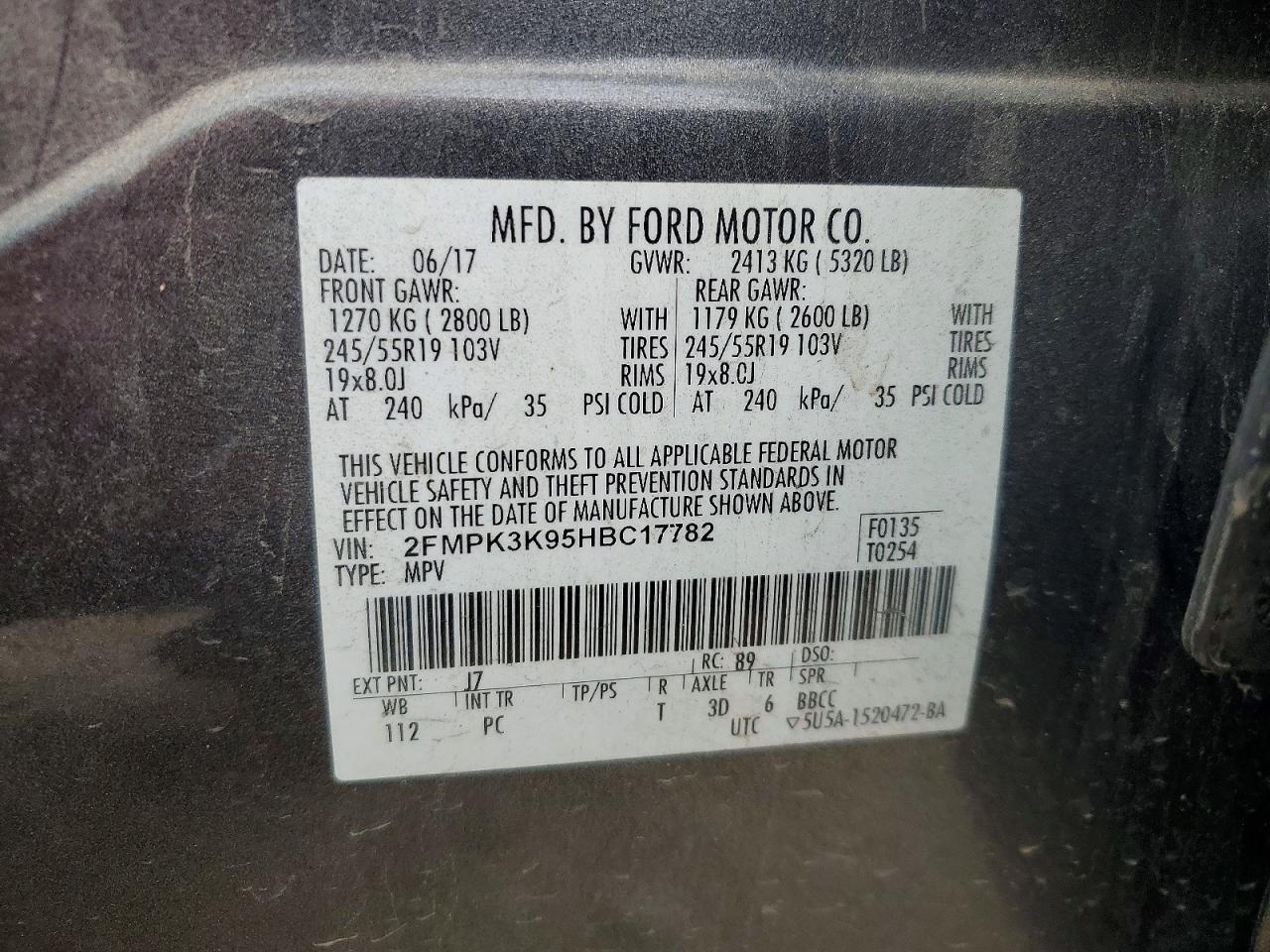 2017 FORD EDGE TITANIUM photo 14