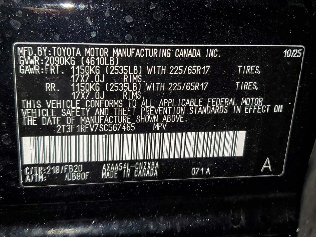 2025 TOYOTA RAV4 LE photo 13