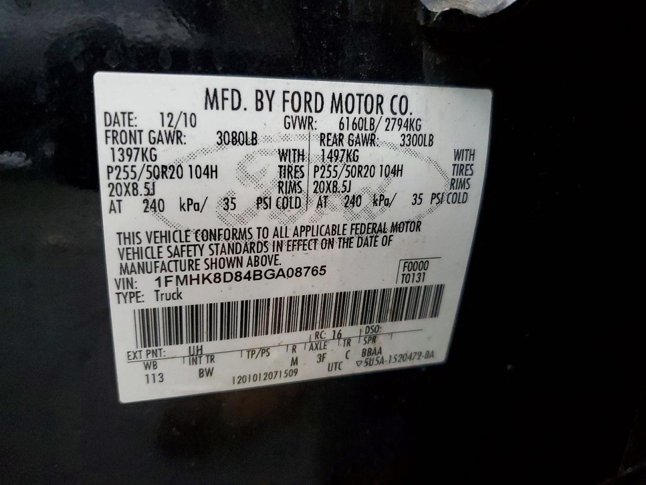 2011 FORD EXPLORER XLT photo 13