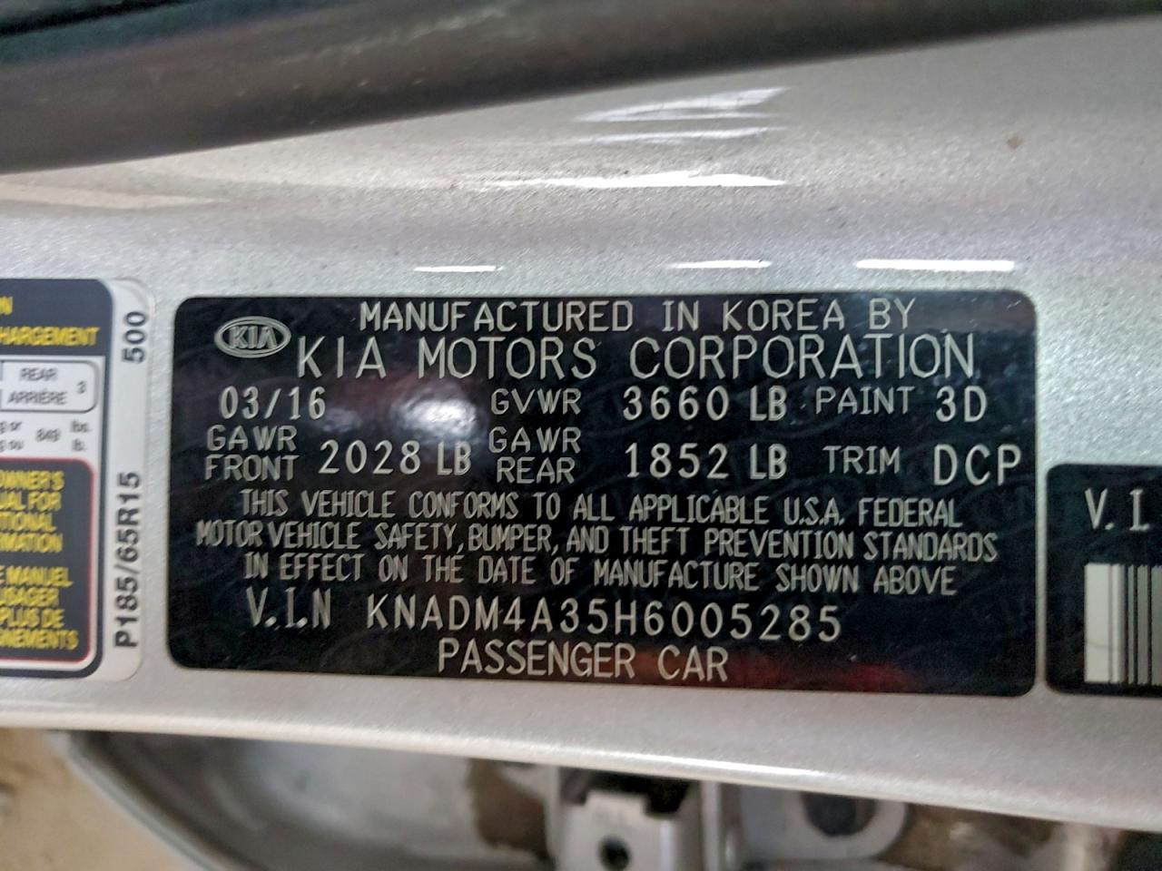 2017 KIA RIO LX photo 12