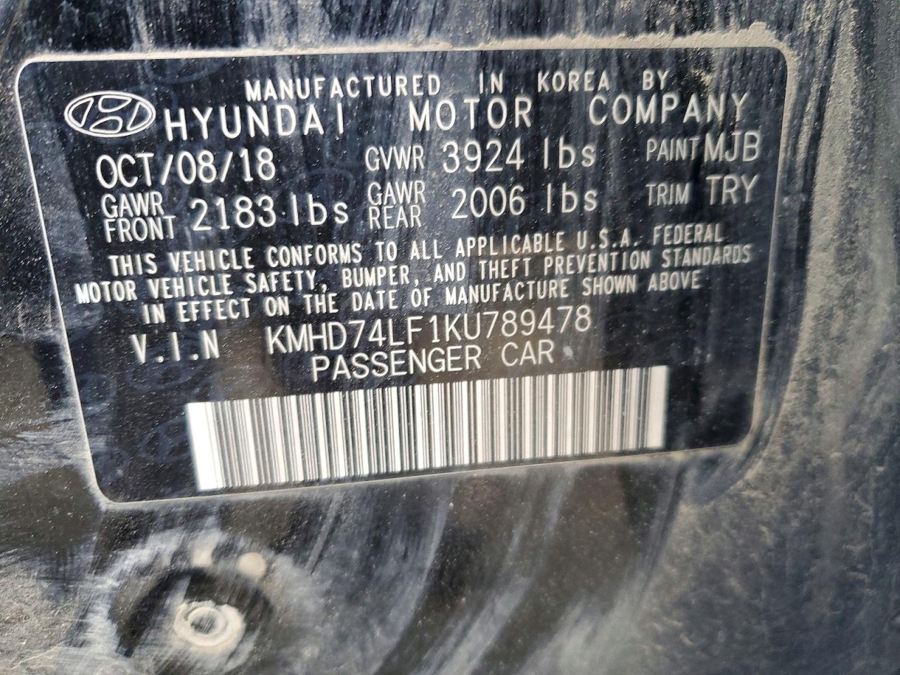 2019 HYUNDAI ELANTRA SE photo 12