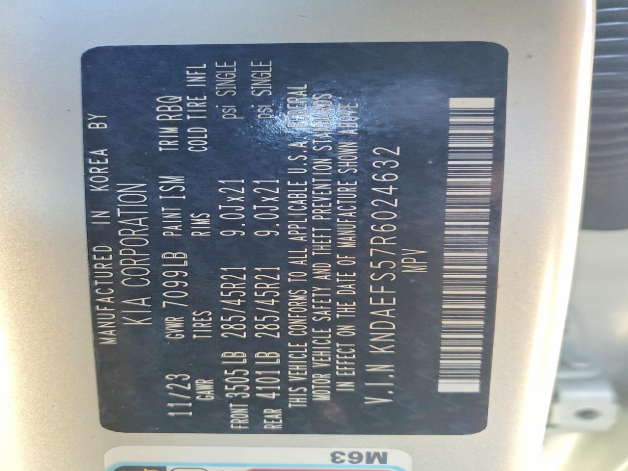 2024 KIA EV9 GT LINE photo 13