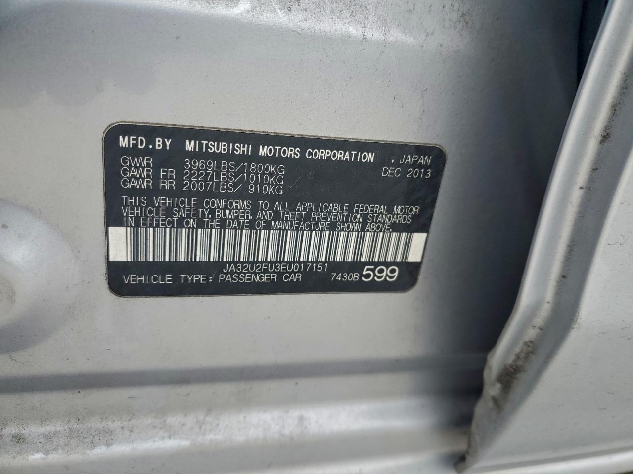 2014 MITSUBISHI LANCER ES photo 12