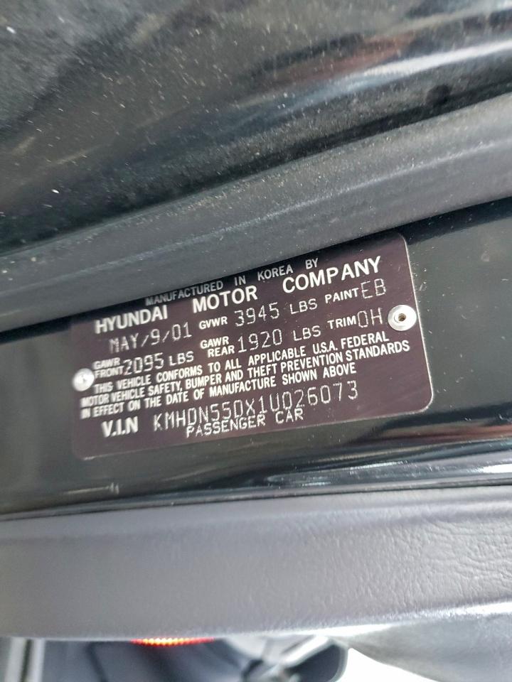 2001 HYUNDAI ELANTRA GLS photo 12