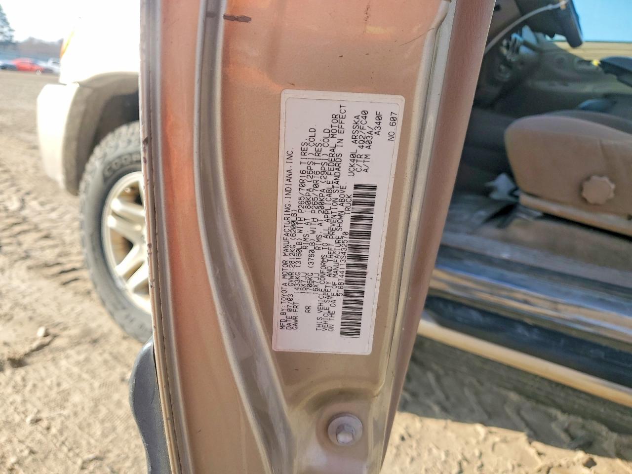 2003 TOYOTA TUNDRA ACCESS CAB SR5 photo 12