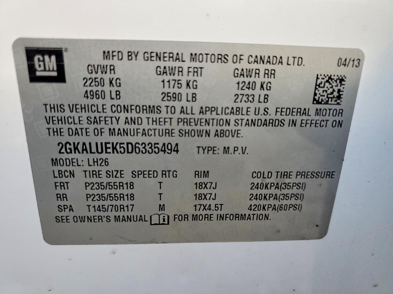 2013 GMC TERRAIN SLT photo 25