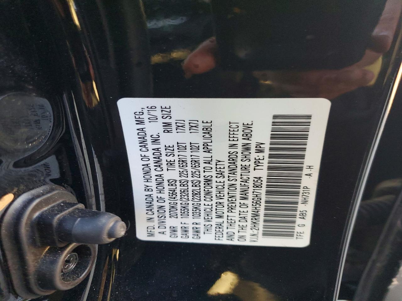 2016 HONDA CR-V EX photo 13