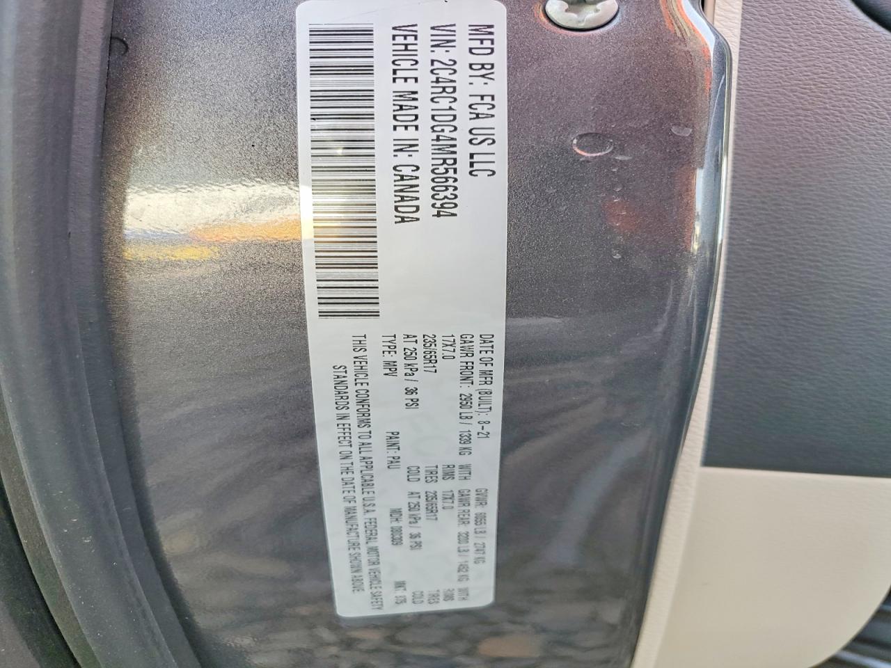 2021 CHRYSLER VOYAGER LXI photo 25