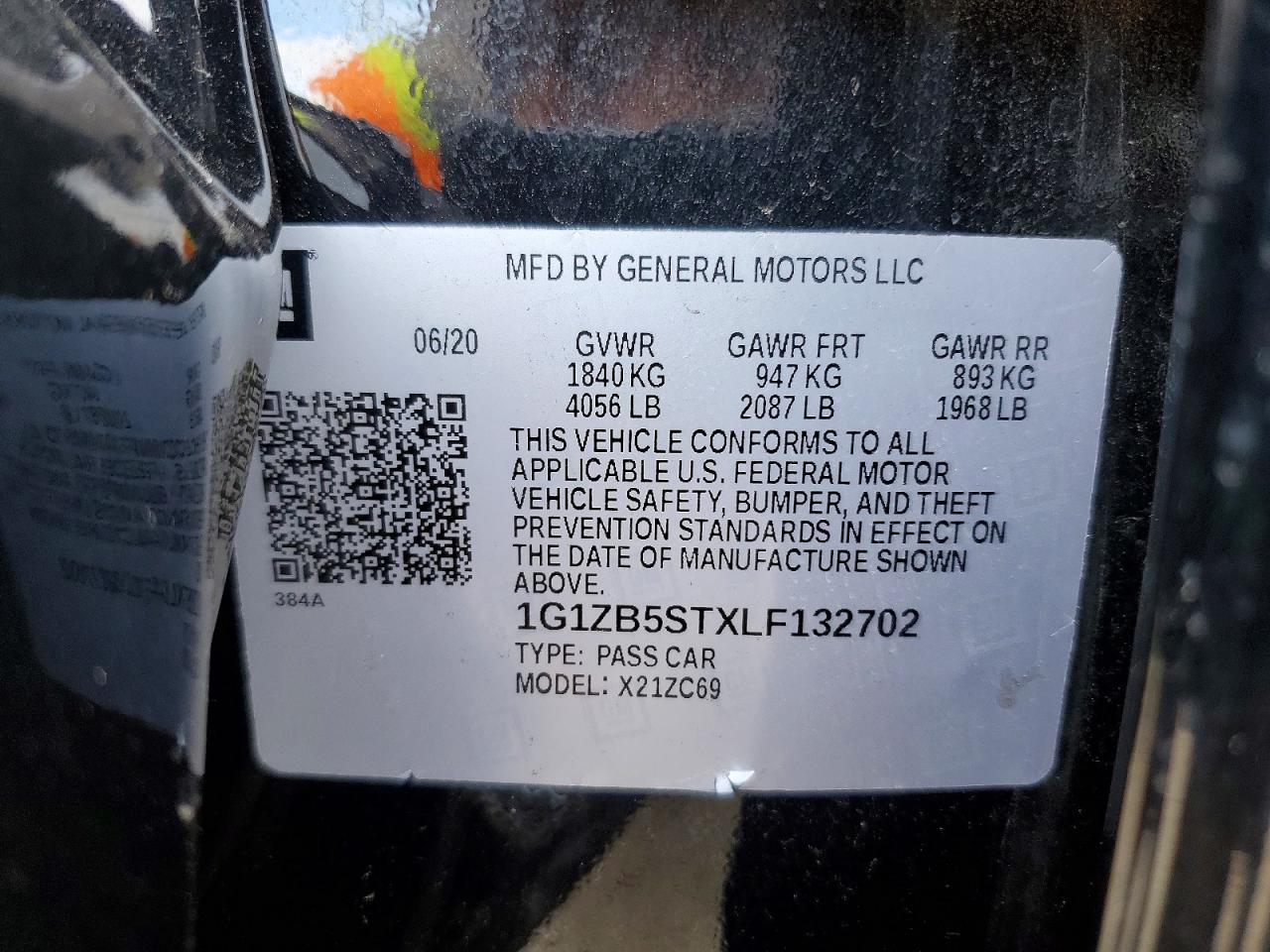 2020 CHEVROLET MALIBU LS photo 12