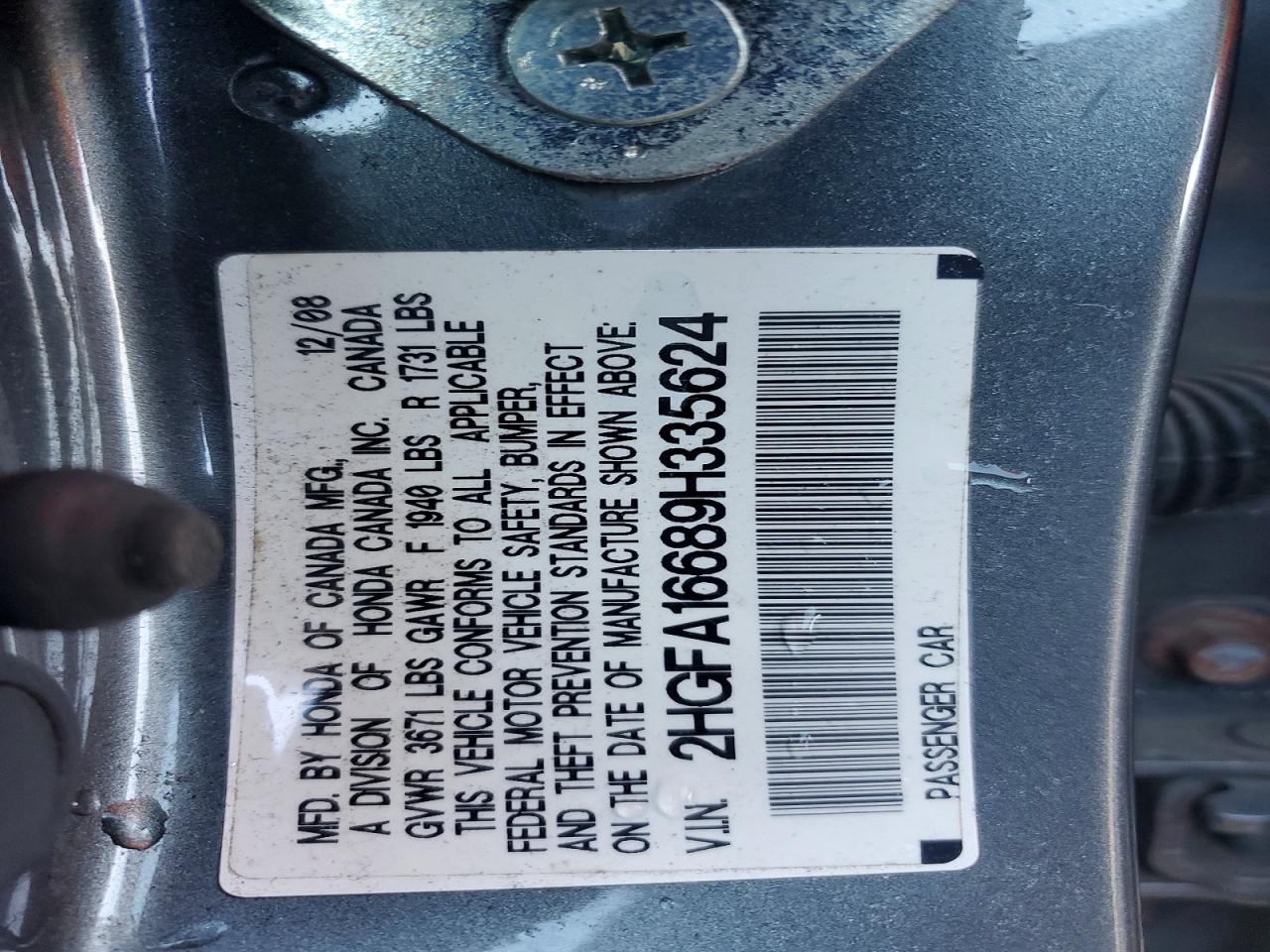 2009 HONDA CIVIC LX-S photo 12