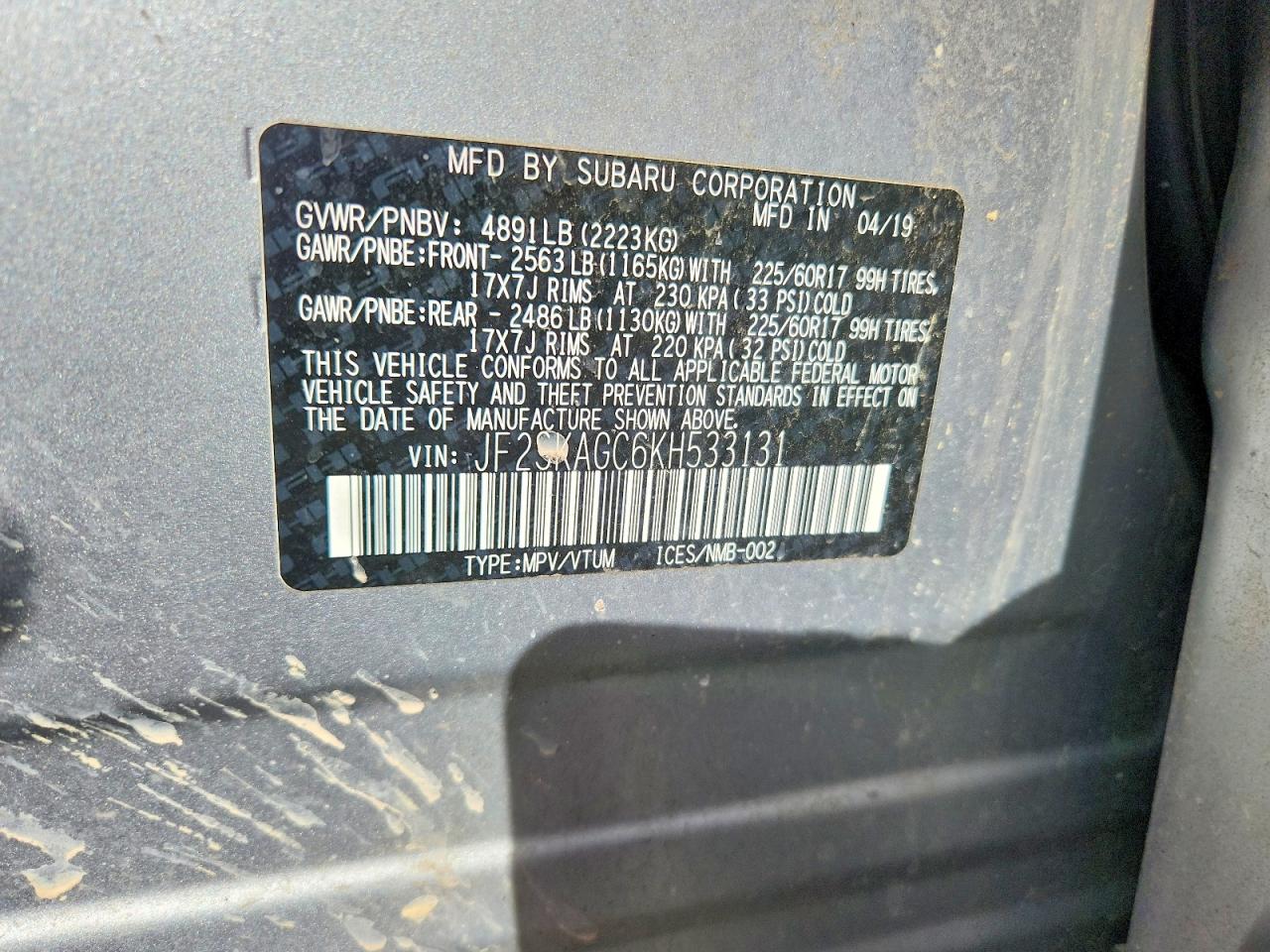 2019 SUBARU FORESTER PREMIUM photo 13
