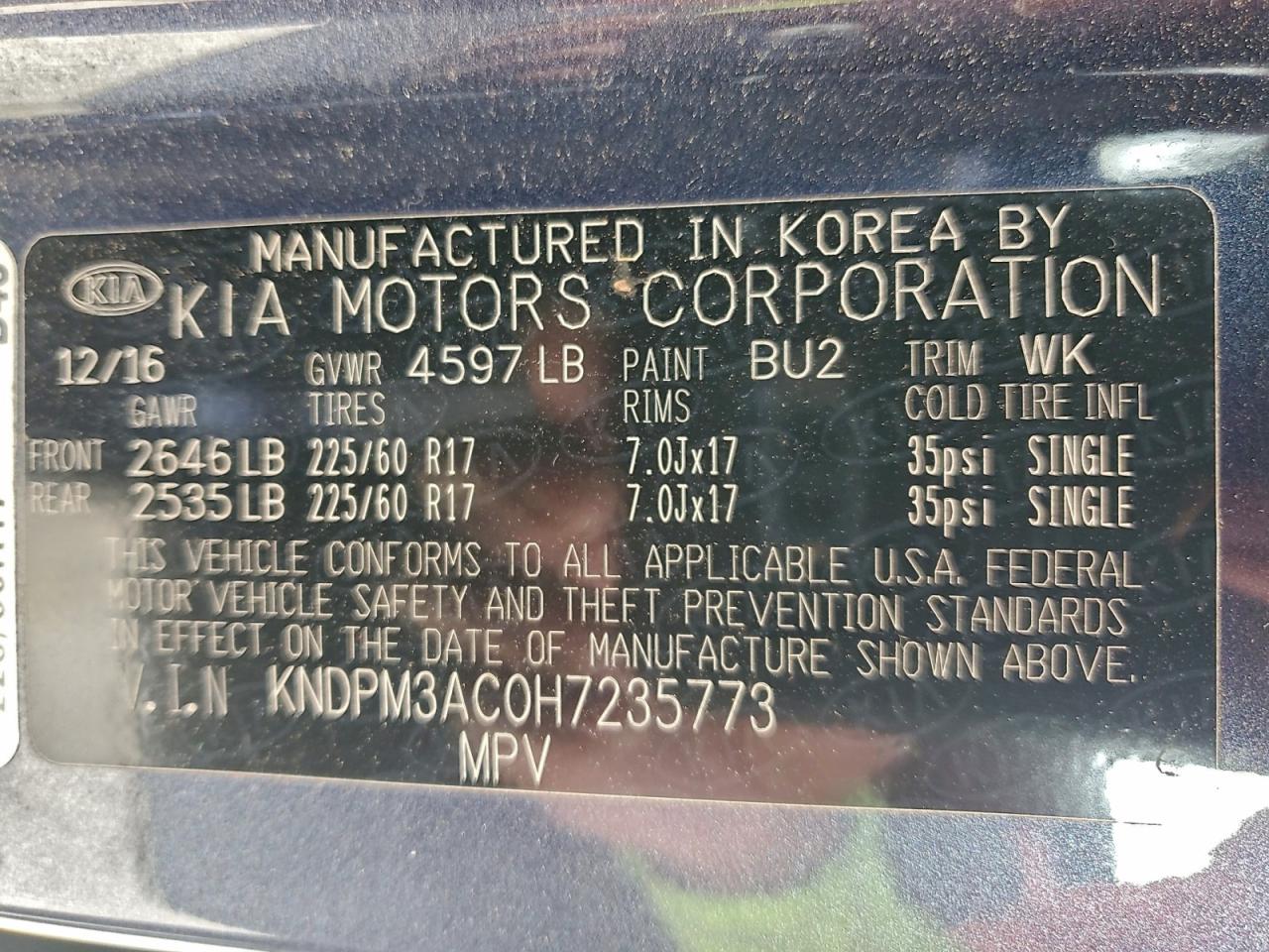 2017 KIA SPORTAGE LX photo 37