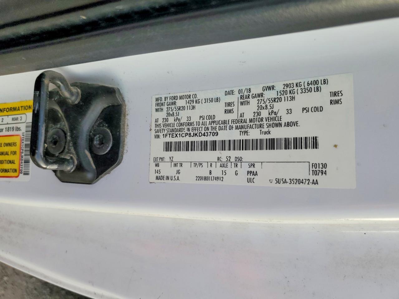 2018 FORD F150 SUPER CAB photo 12