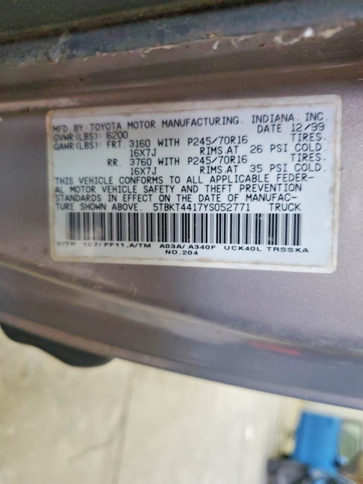 2000 TOYOTA TUNDRA photo 23