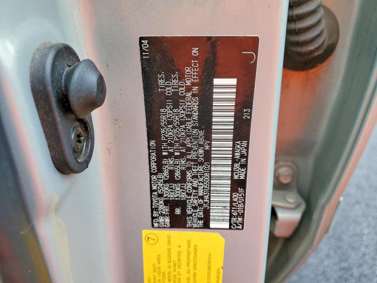 2005 LEXUS RX 330 photo 12