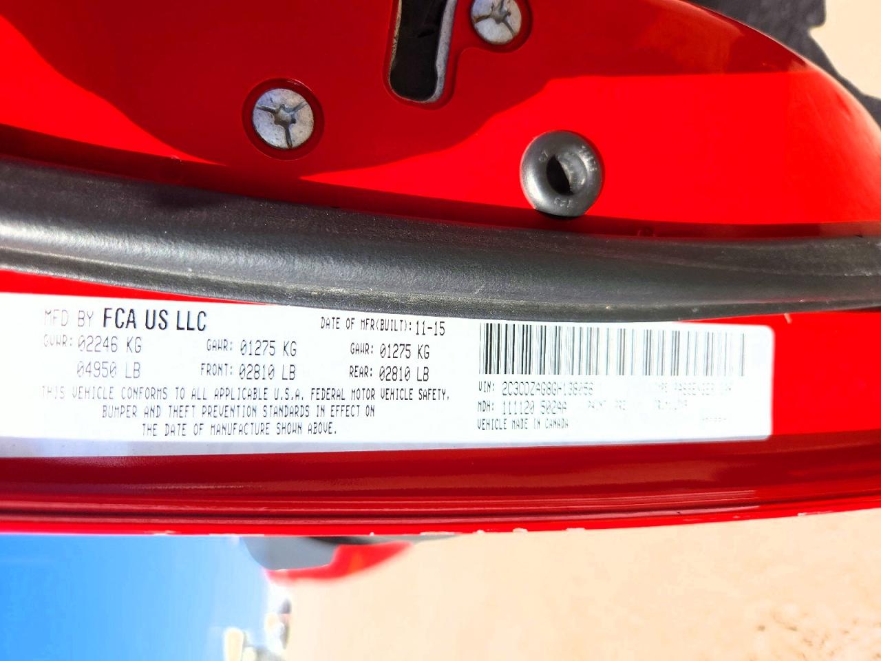 2016 DODGE CHALLENGER SXT photo 13