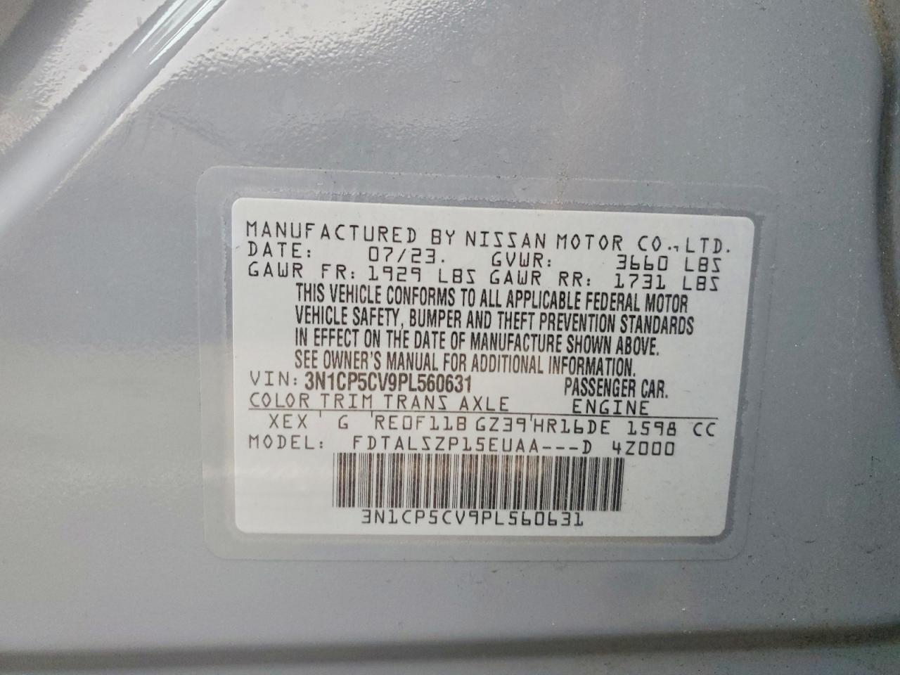 2023 NISSAN KICKS SV photo 13