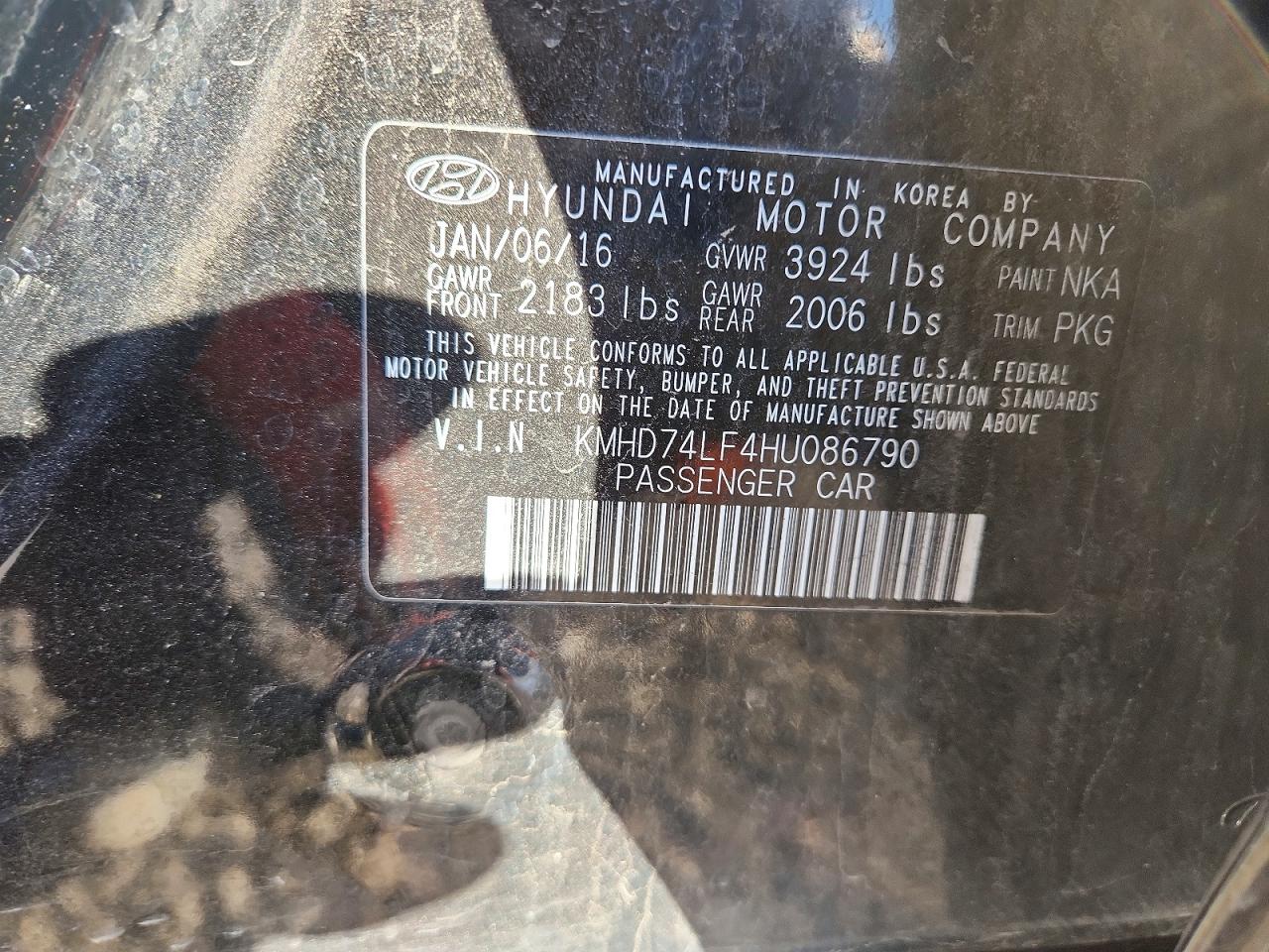 2017 HYUNDAI ELANTRA SE photo 12