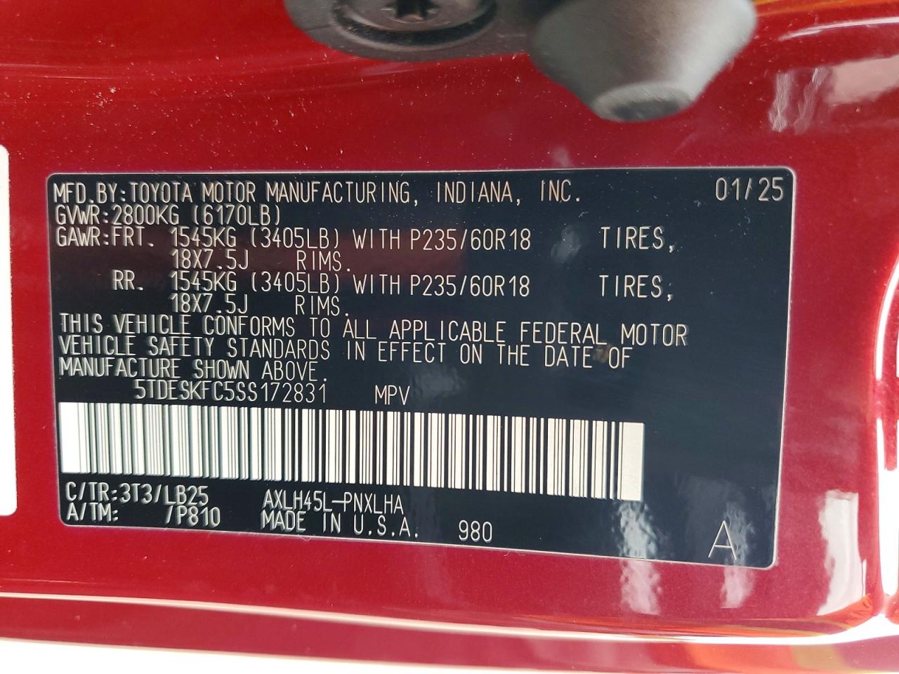 2025 TOYOTA SIENNA LIMITED photo 13