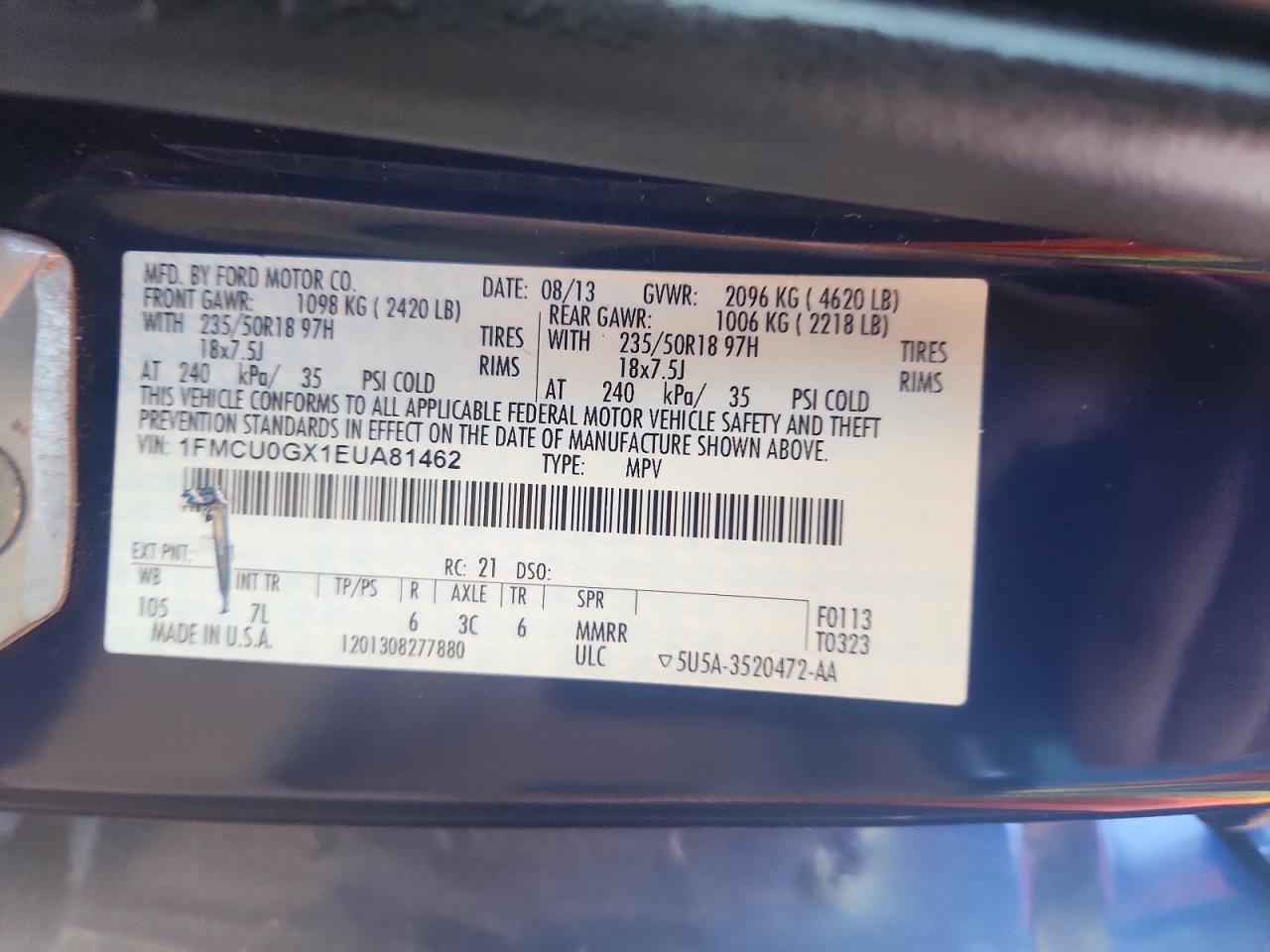 2014 FORD ESCAPE SE photo 12
