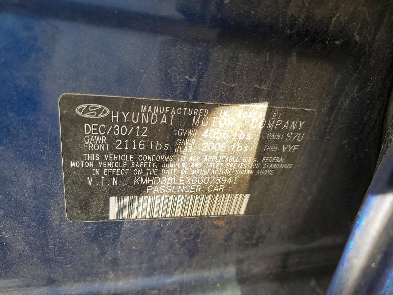 2013 HYUNDAI ELANTRA GT photo 14