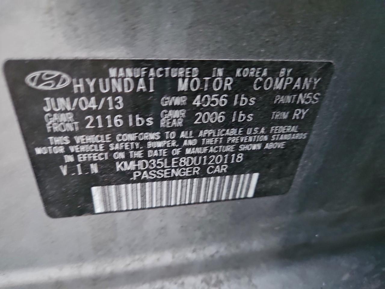 2013 HYUNDAI ELANTRA GT BASE photo 12