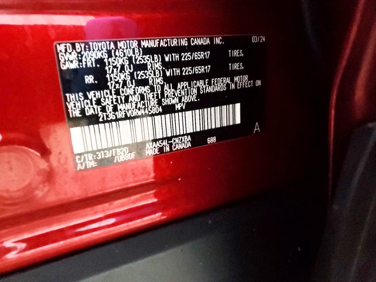 2024 TOYOTA RAV4 LE photo 13