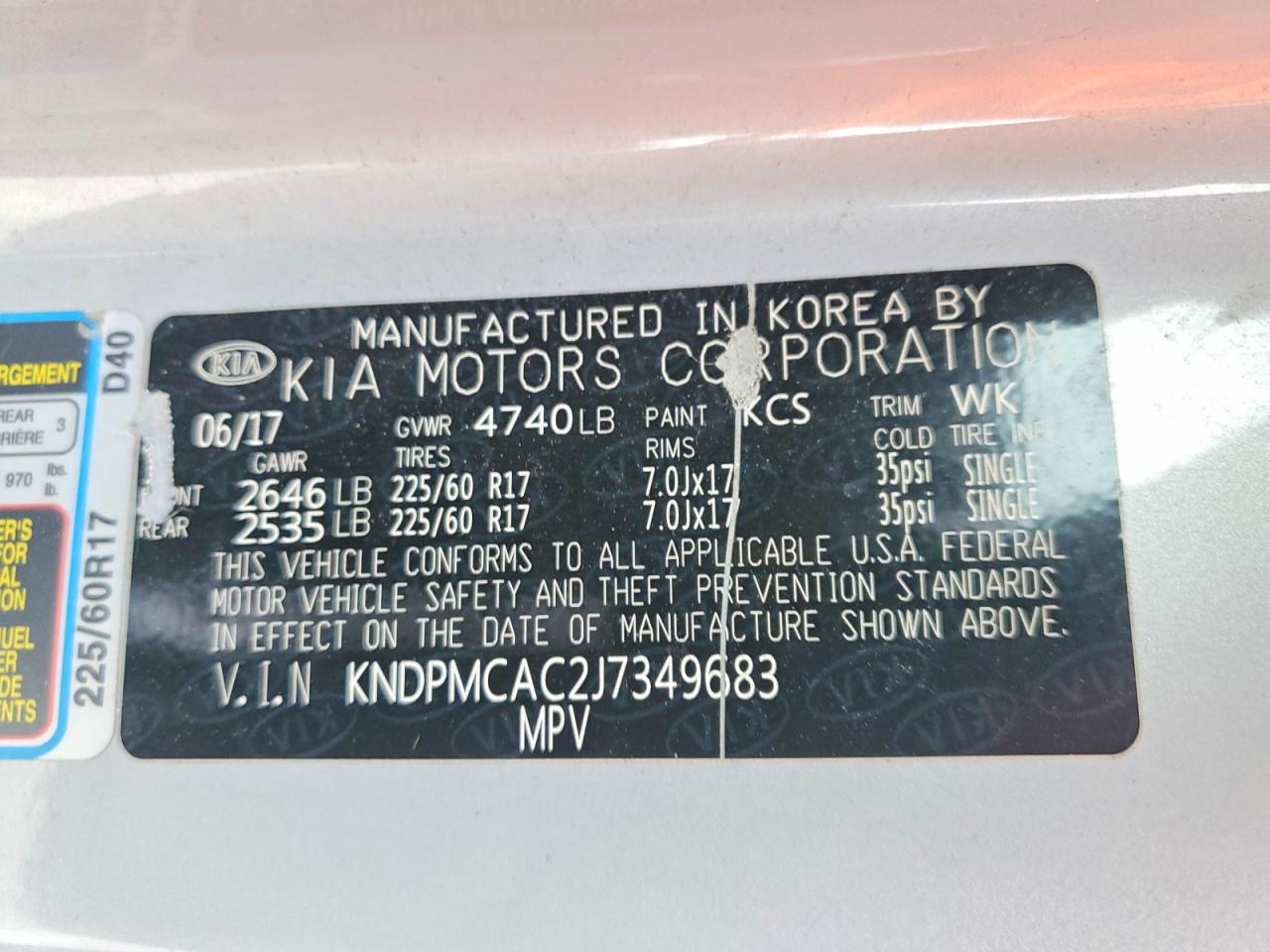 2018 KIA SPORTAGE LX photo 13