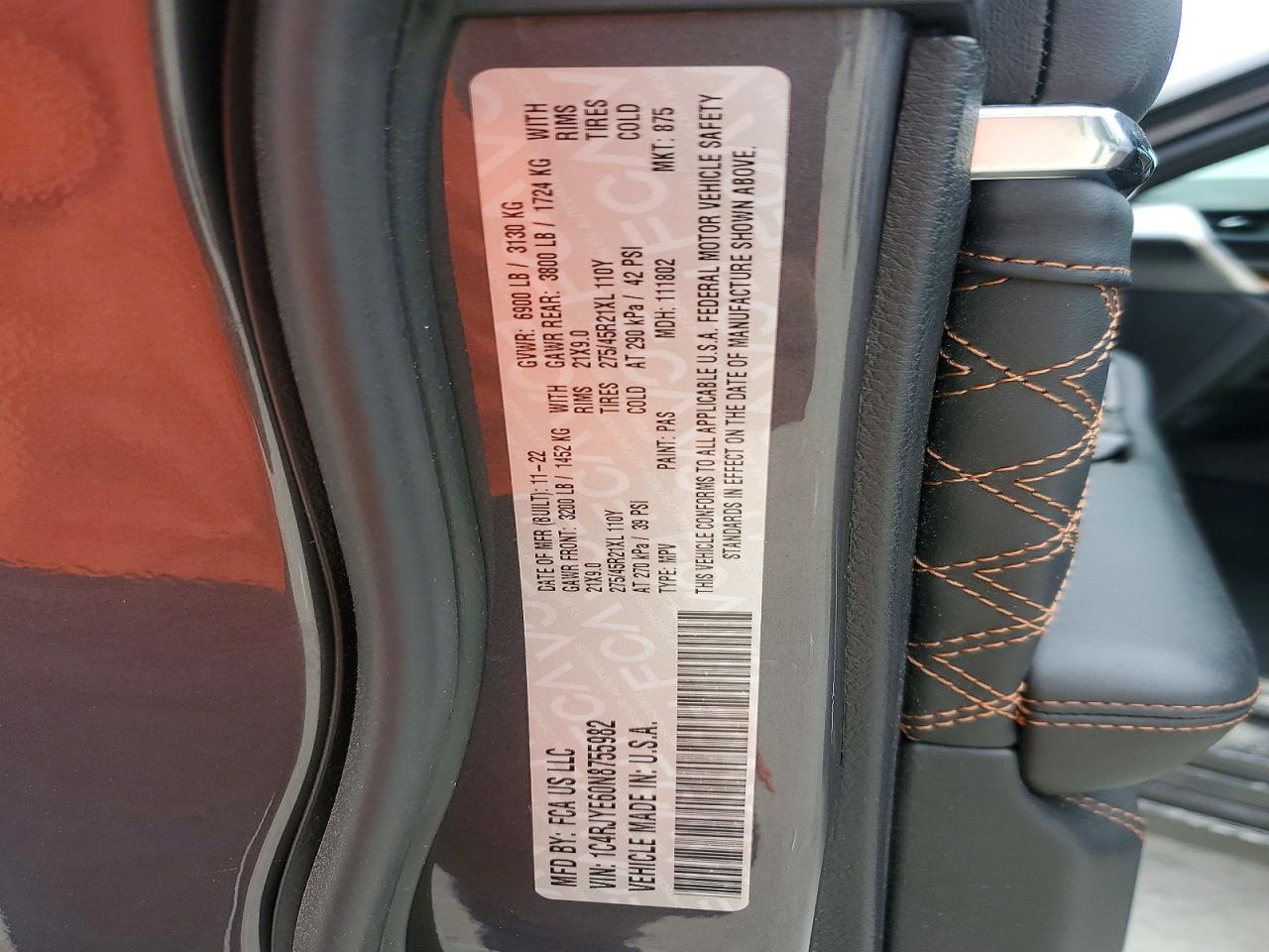 2022 JEEP GRAND CHEROKEE SUMMIT 4XE photo 13