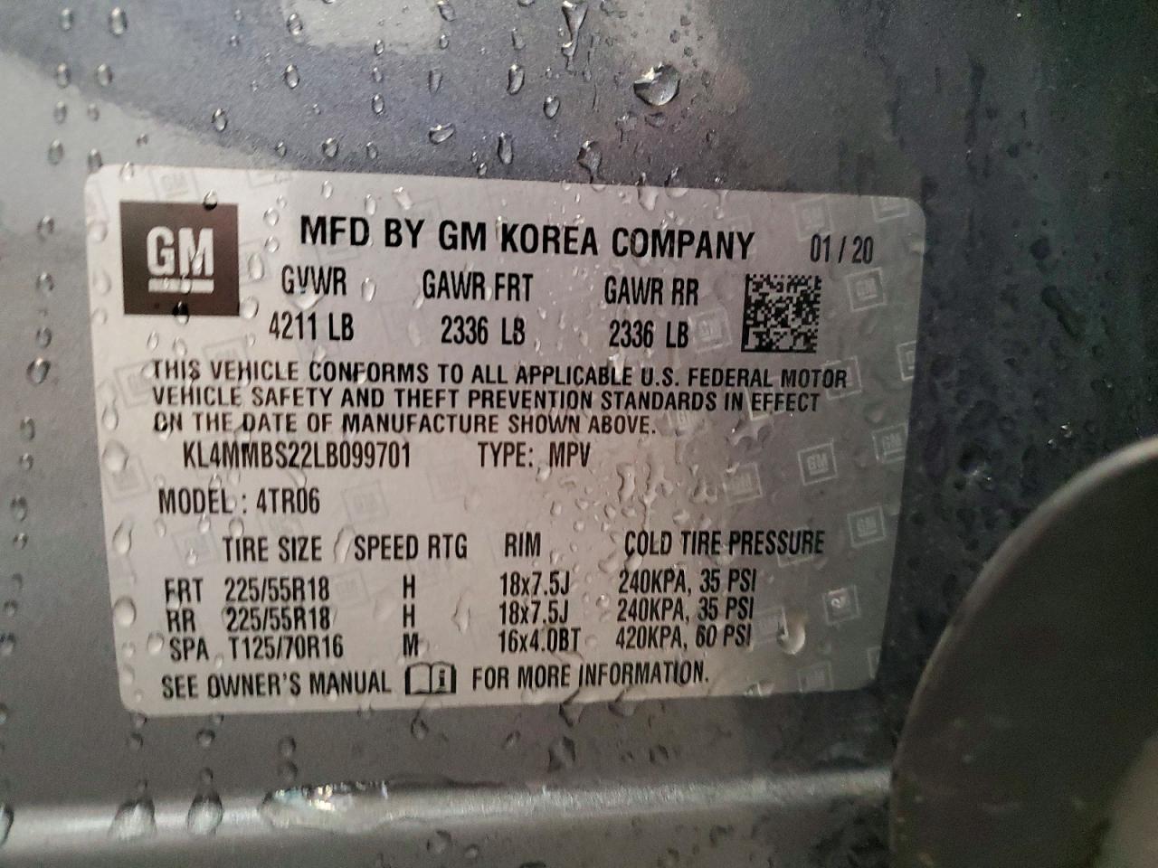 2020 BUICK ENCORE GX PREFERRED photo 14