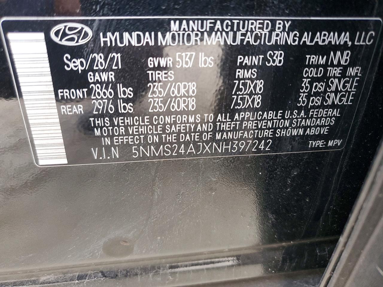 2022 HYUNDAI SANTA FE SEL photo 27